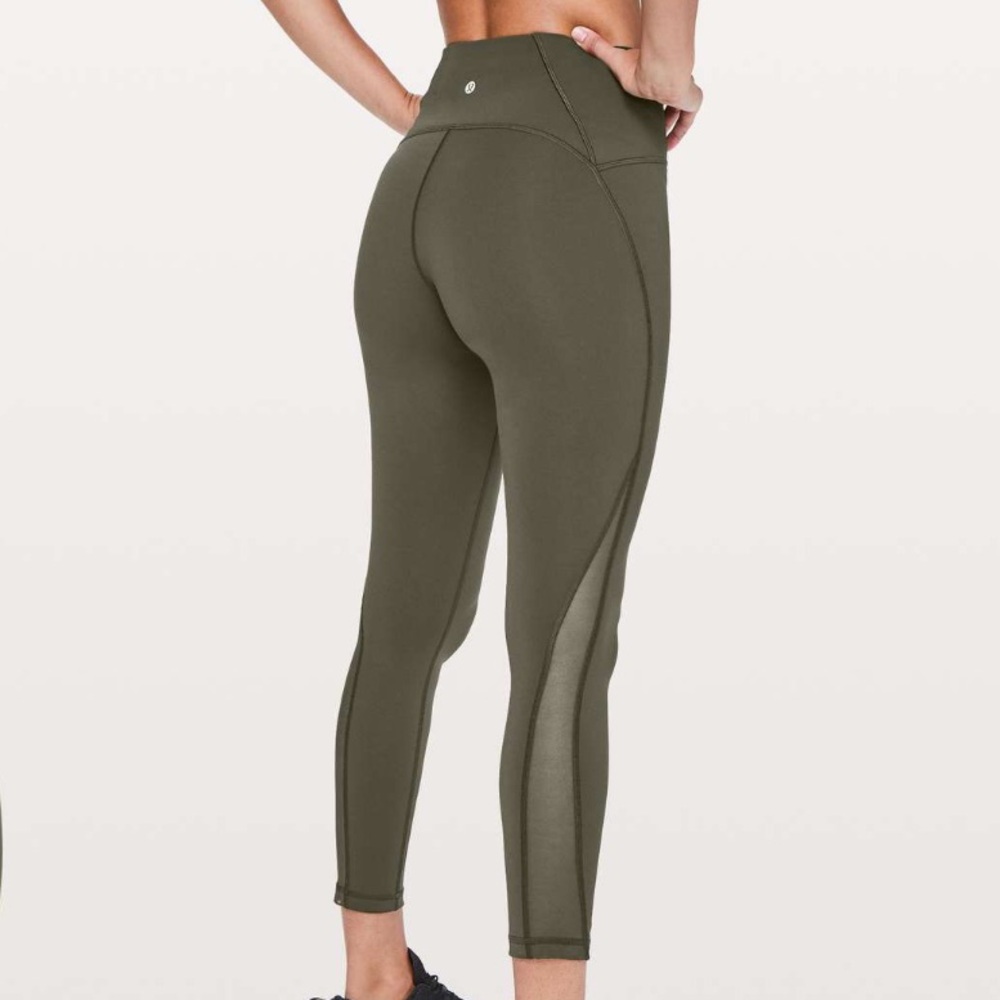 Lululemon Train Times 7/8 Pant *25" Dark Olive